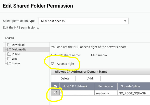 Select Access Rights